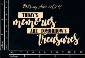 Today's Memories are tomorrow's treasures