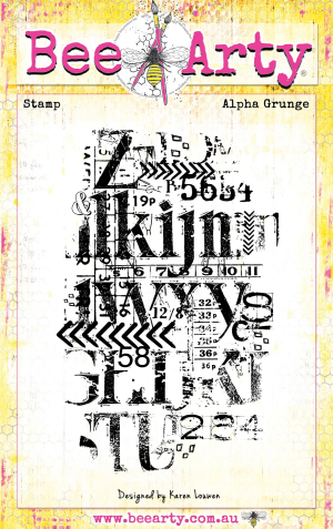 Bee Arty – Addicted to Grunge – Alpha Grunge Stamp